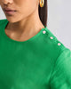 High Slit Top - Green