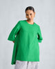 High Slit Top - Green