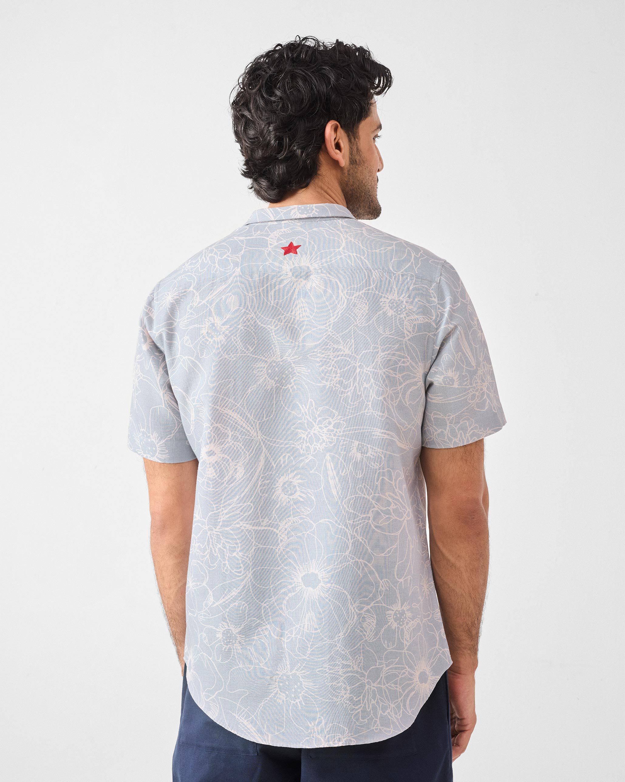 Riverline Shirt - Grey Printed
