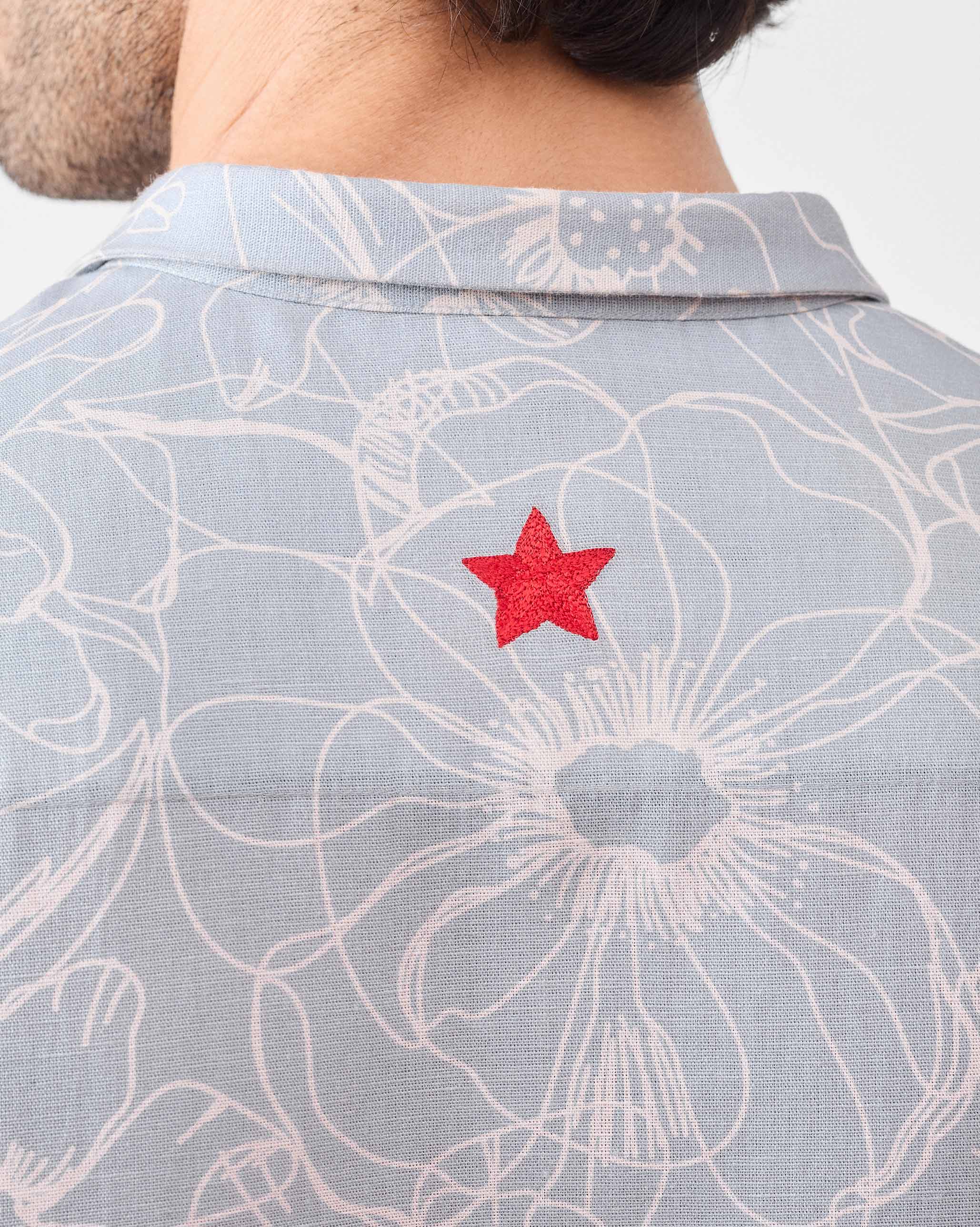 Riverline Shirt - Grey Printed