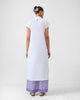 Short Sleeve Kurta - White & Fuchsia Printed