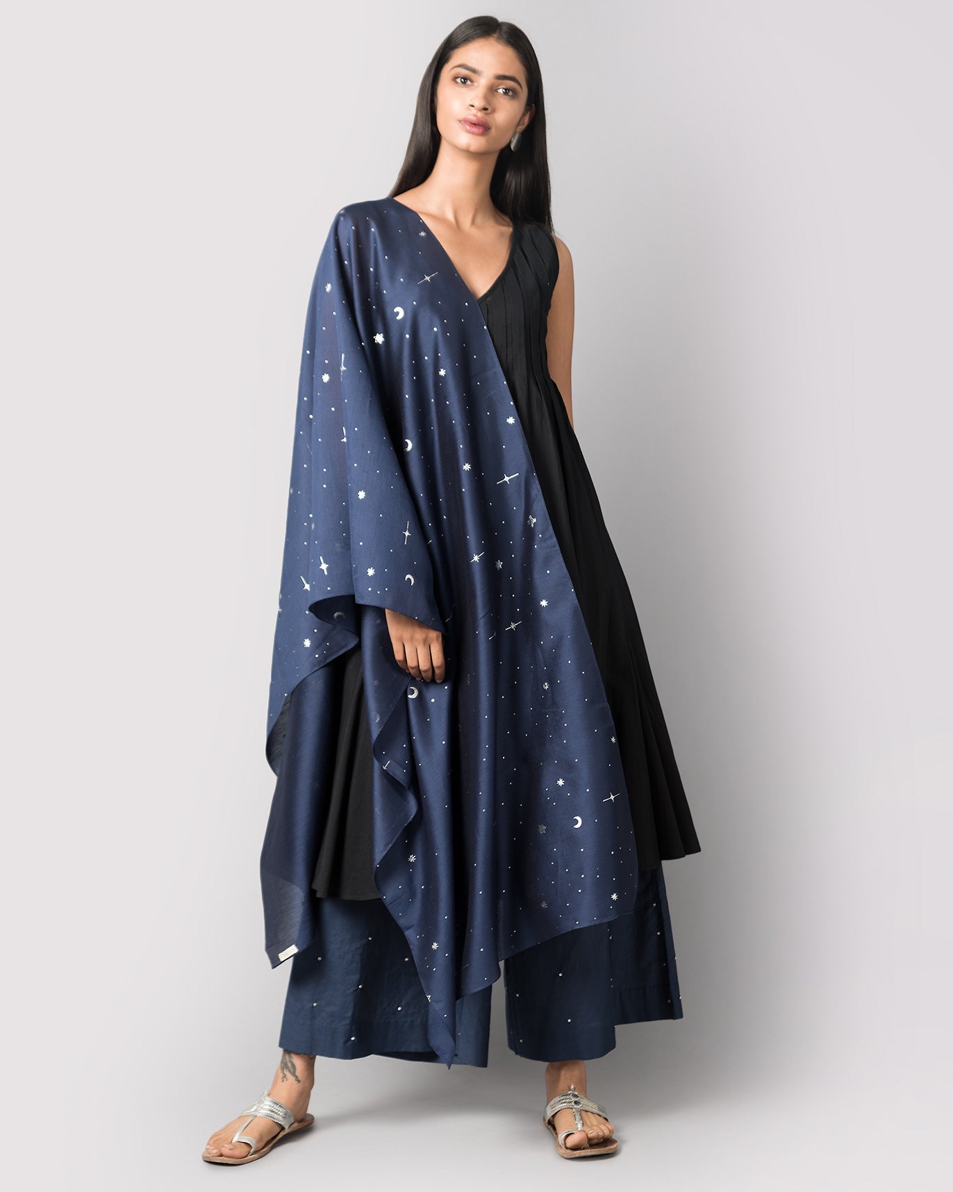 Starry Night Dupatta - Blue