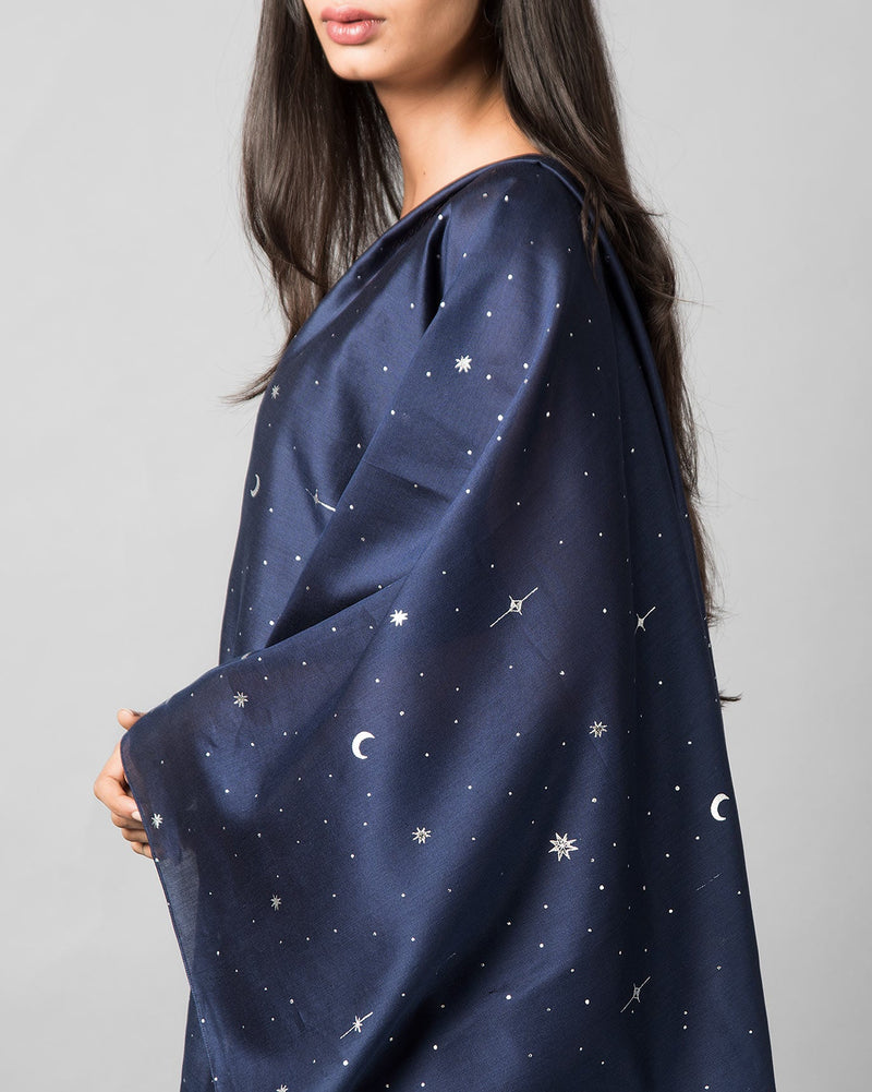 Starry Night Dupatta - Blue