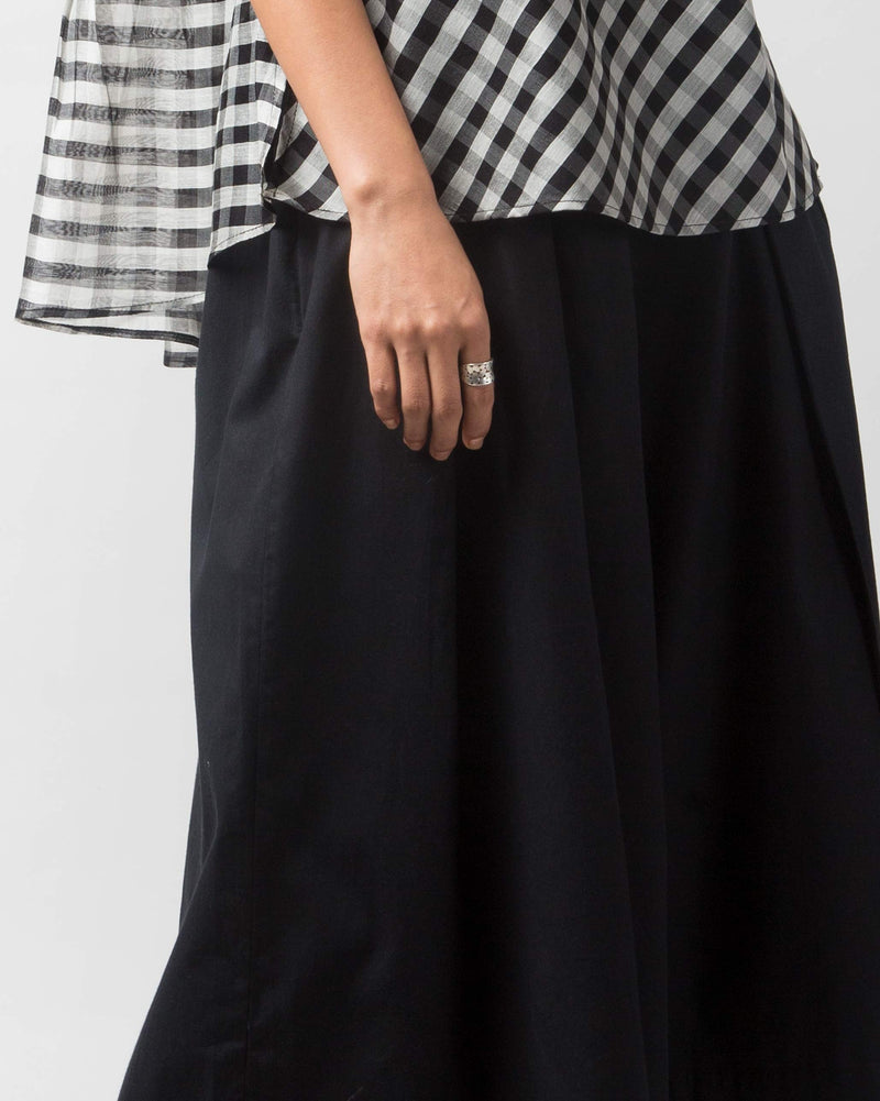 Double Pleat Culotte - Black