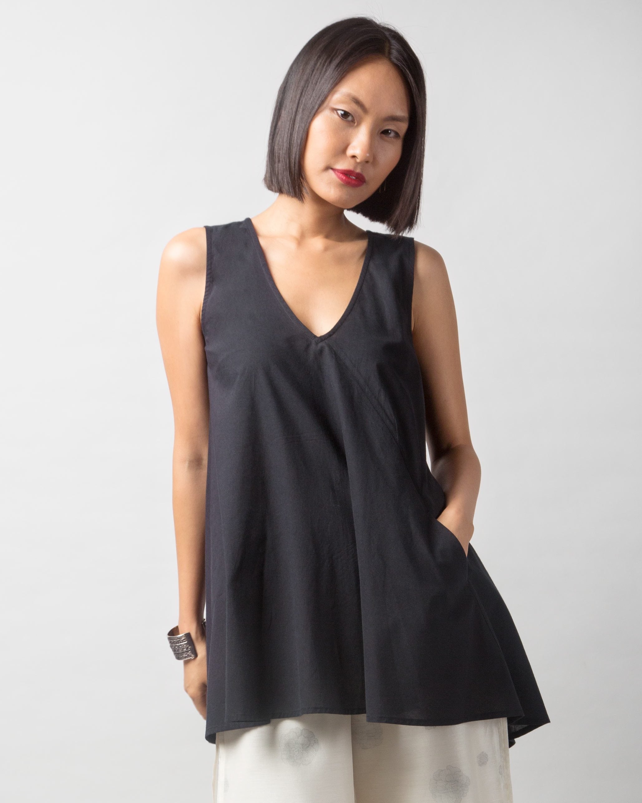 Lantern Top - Black