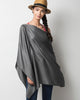 Waterfall Poncho - Charcoal