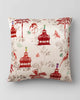 Chinoiserie Cushion Cover - Red