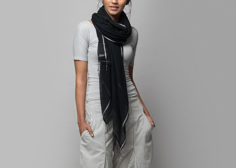 Ajanta Wrap - Charcoal