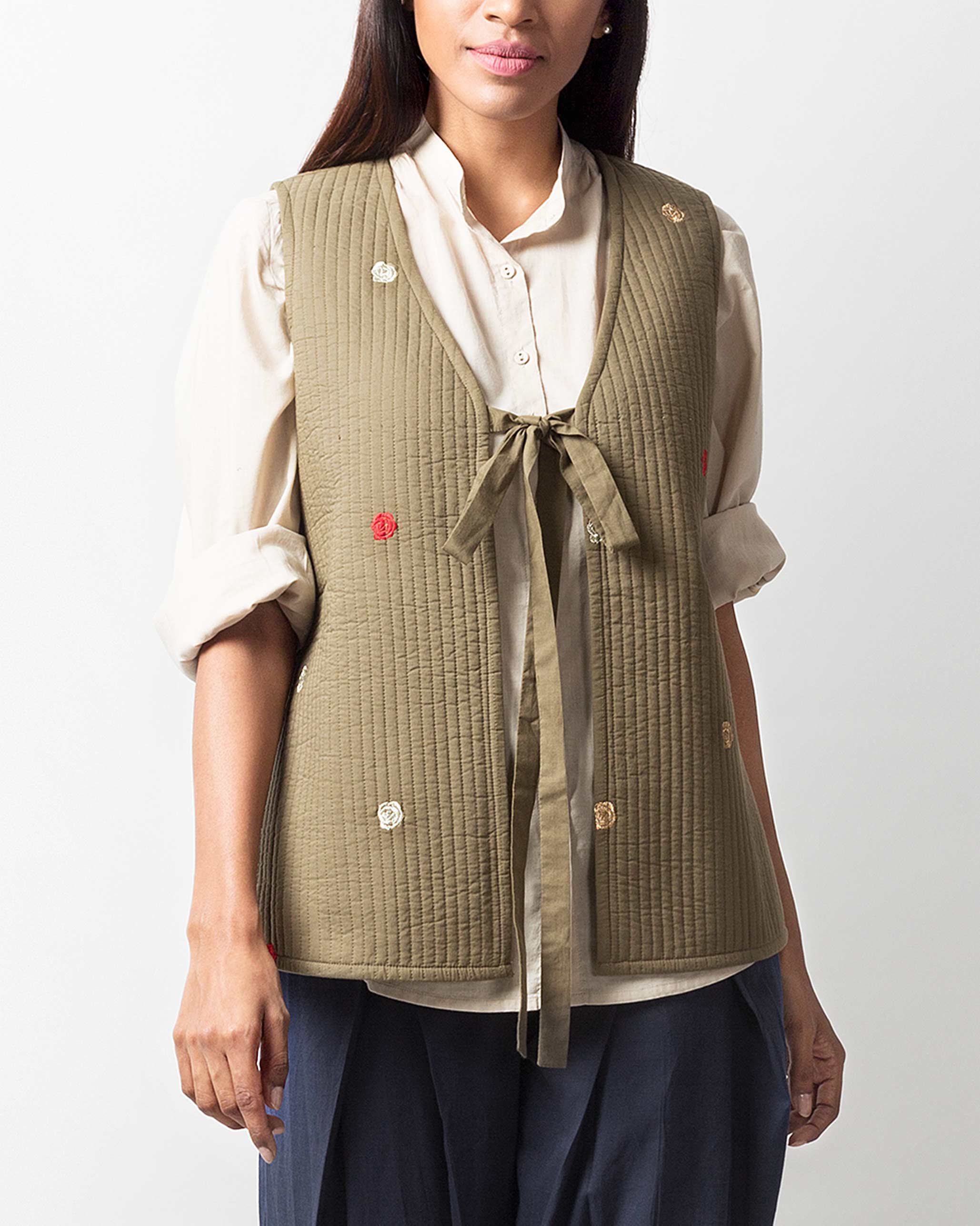 Quilted Jacket - Olive