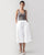 Front Pleat Pants - White