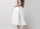 Front Pleat Pants - White