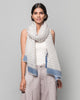 Set It Straight Scarf - Grey & Blue