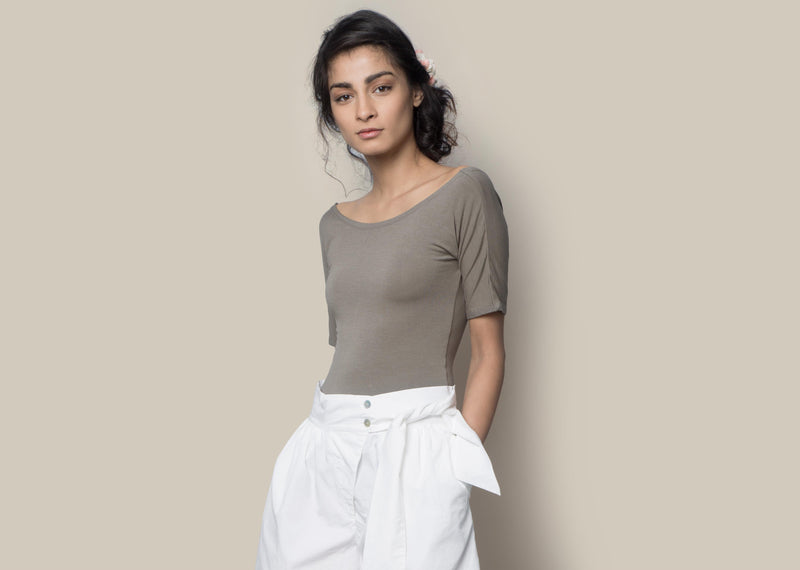 Ballerina Top - Charcoal