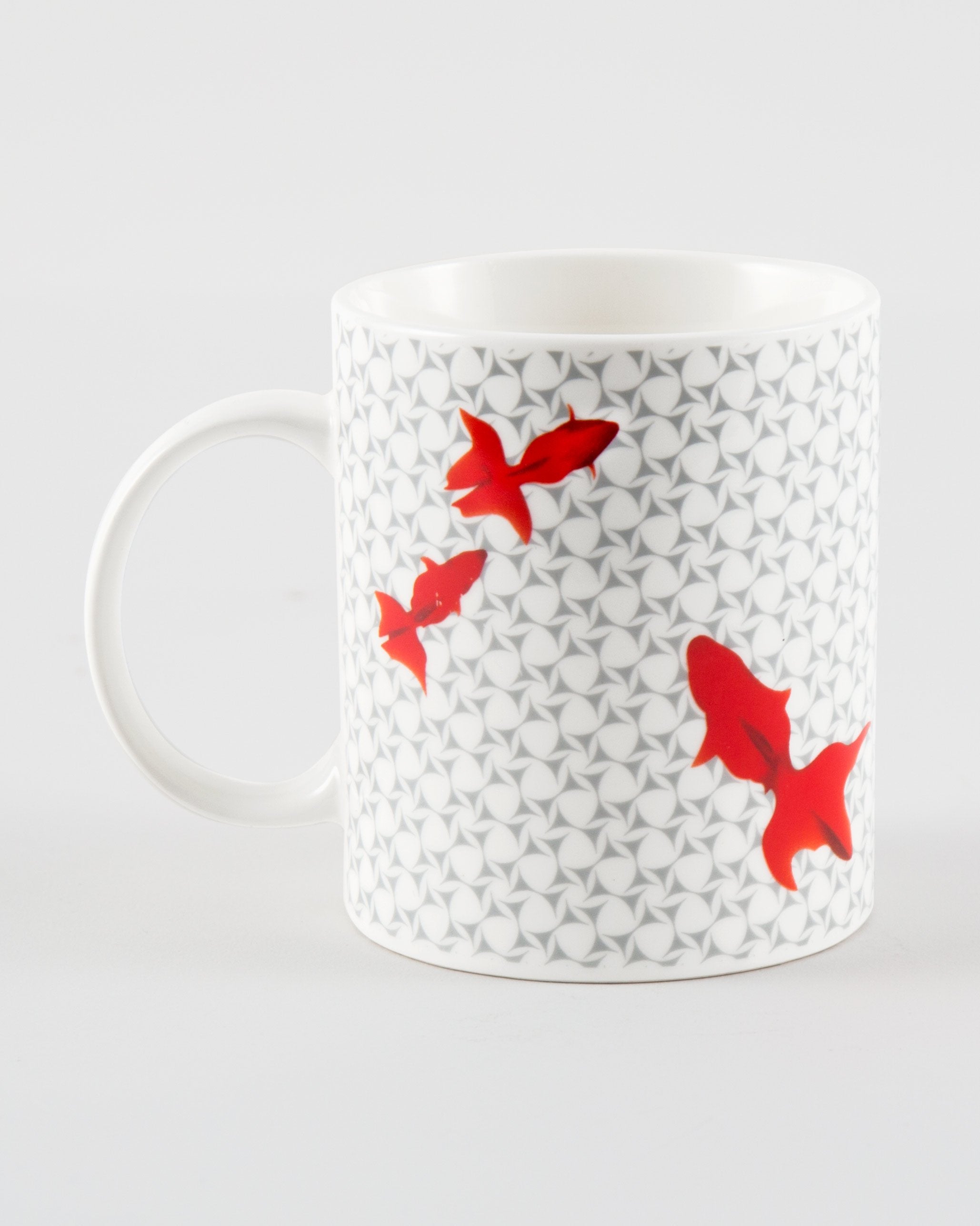 Guppy Shup Flame Mug - Red & Grey