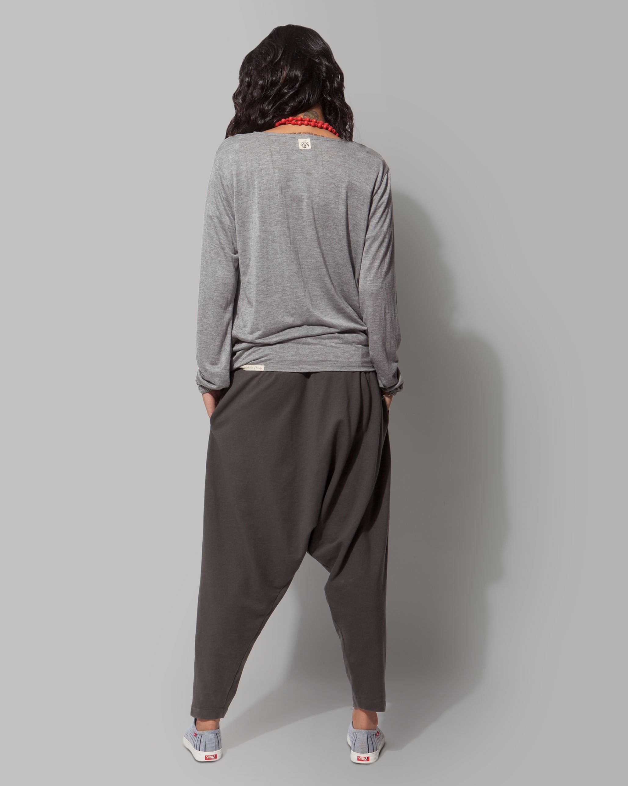 Ukiyo Crossover Top - Soft Grey