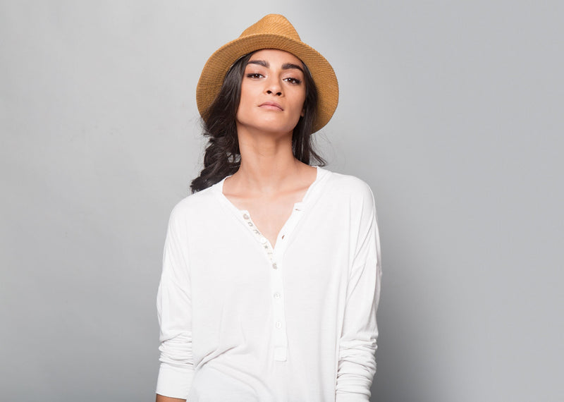 Ukiyo Henley - White