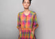 Pleated Waist Kurta - Multi Checks