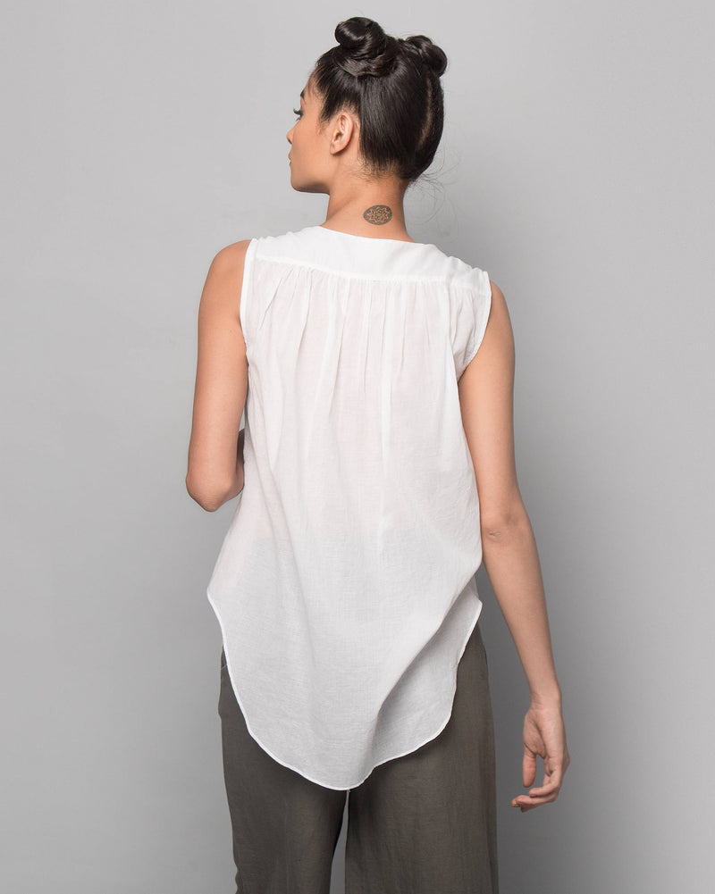 Layered Cheent Sleeveless Top