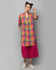 Basic Mid-length Kurta - Multi Checks