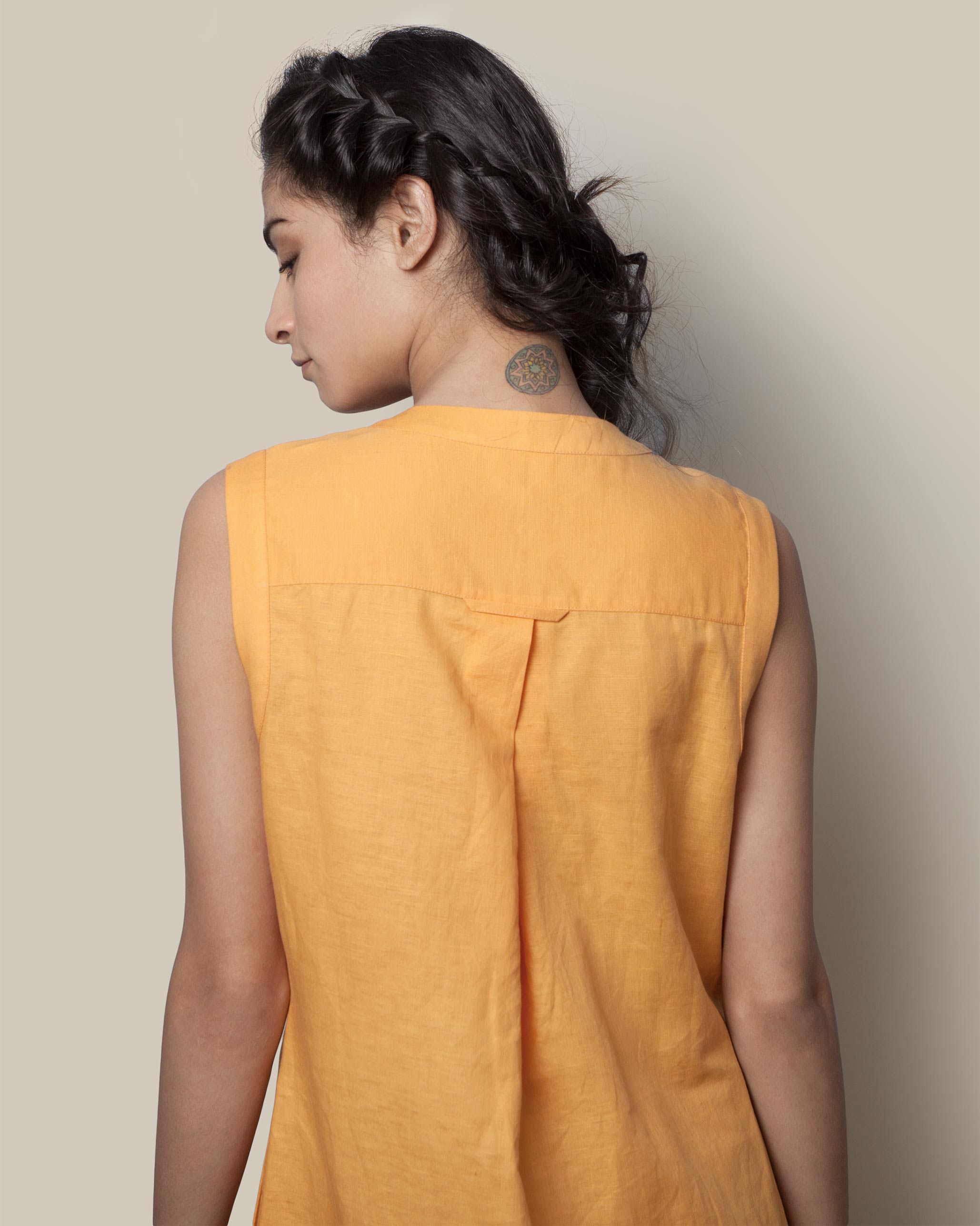 Sleeveless Tunic - Tangerine