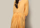 Pleated Waist Kurta - Tangerine