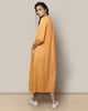 Pleated Waist Kurta - Tangerine