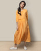 Pleated Waist Kurta - Tangerine