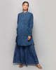 Basic Mid-length Kurta - Indigo