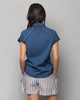 Raglan Sleeves Shirt - Indigo