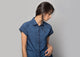 Raglan Sleeves Shirt - Indigo