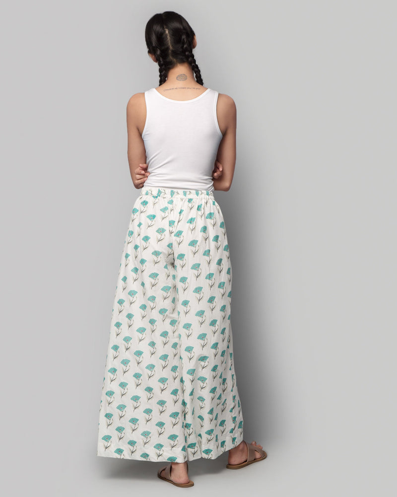 Ash Full-length Pyjama - Aqua Boota