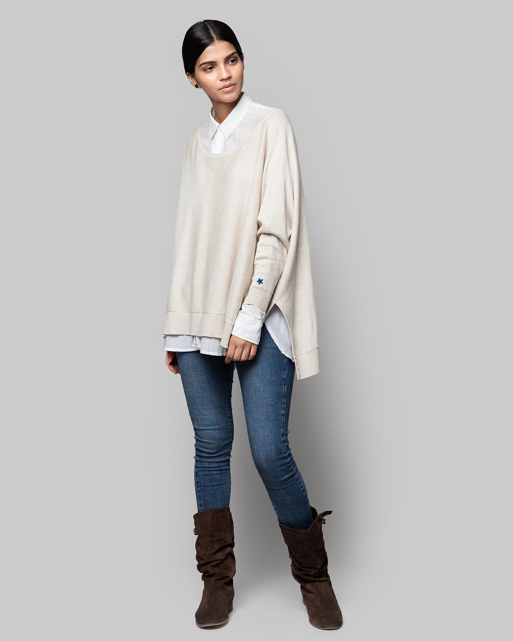 Victoria Boatneck Pullover - Oatmeal