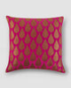 Pink Drop Brocade Cushion Cover
