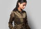Stella Chanderi Dress - Black & Gold