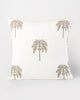 Colombo Palm Block Cushion Cover - Soft Grey