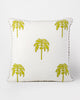 Colombo Palm Block Cushion Cover - Lime