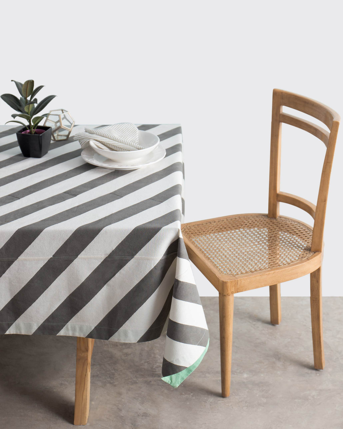 Verandah Candy Stripe Table Cloth Small