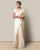 Amara Chanderi Sari - Ivory & gold
