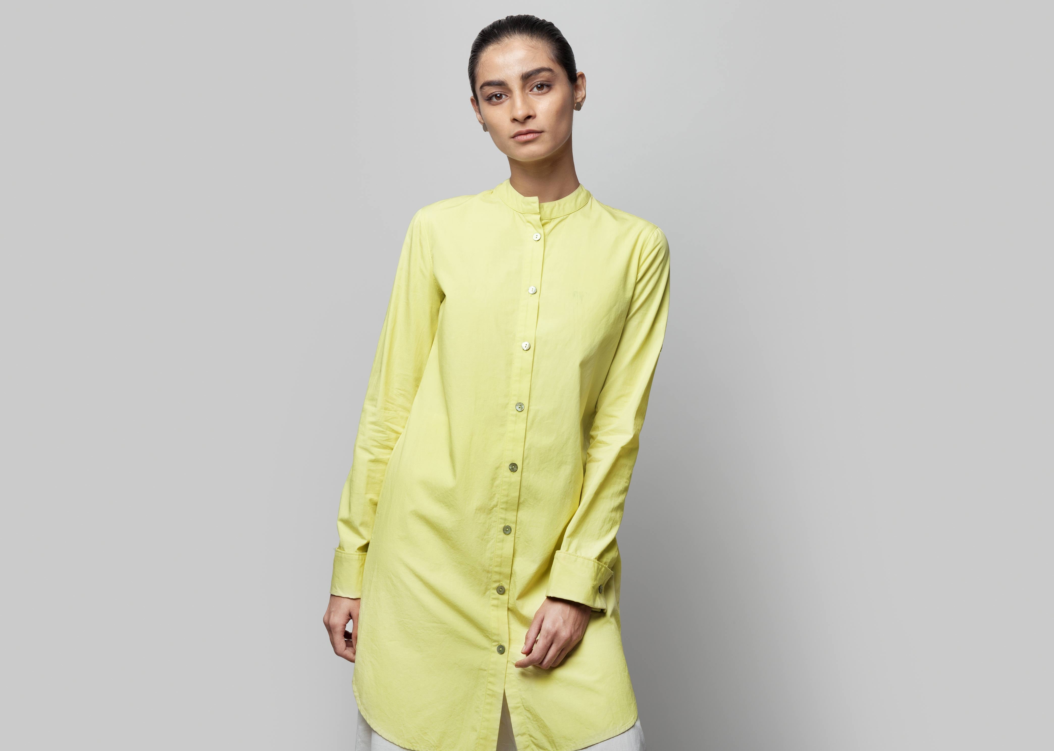 Button-down Tunic - Lime