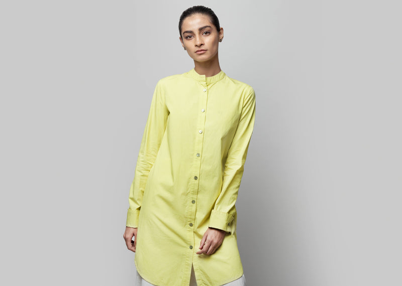 Button-down Tunic - Lime