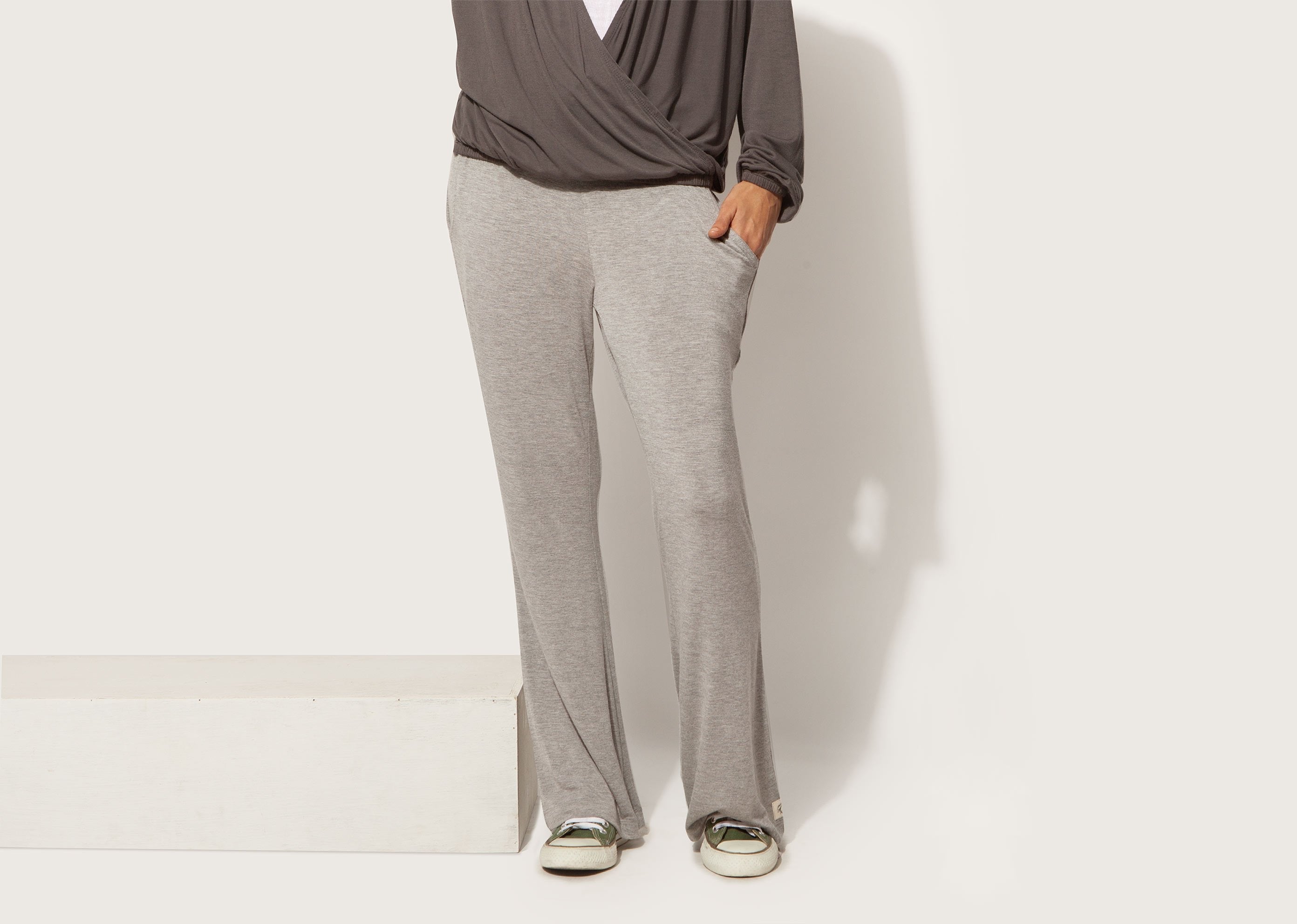 Jinan Yoga Pants - Soft Grey