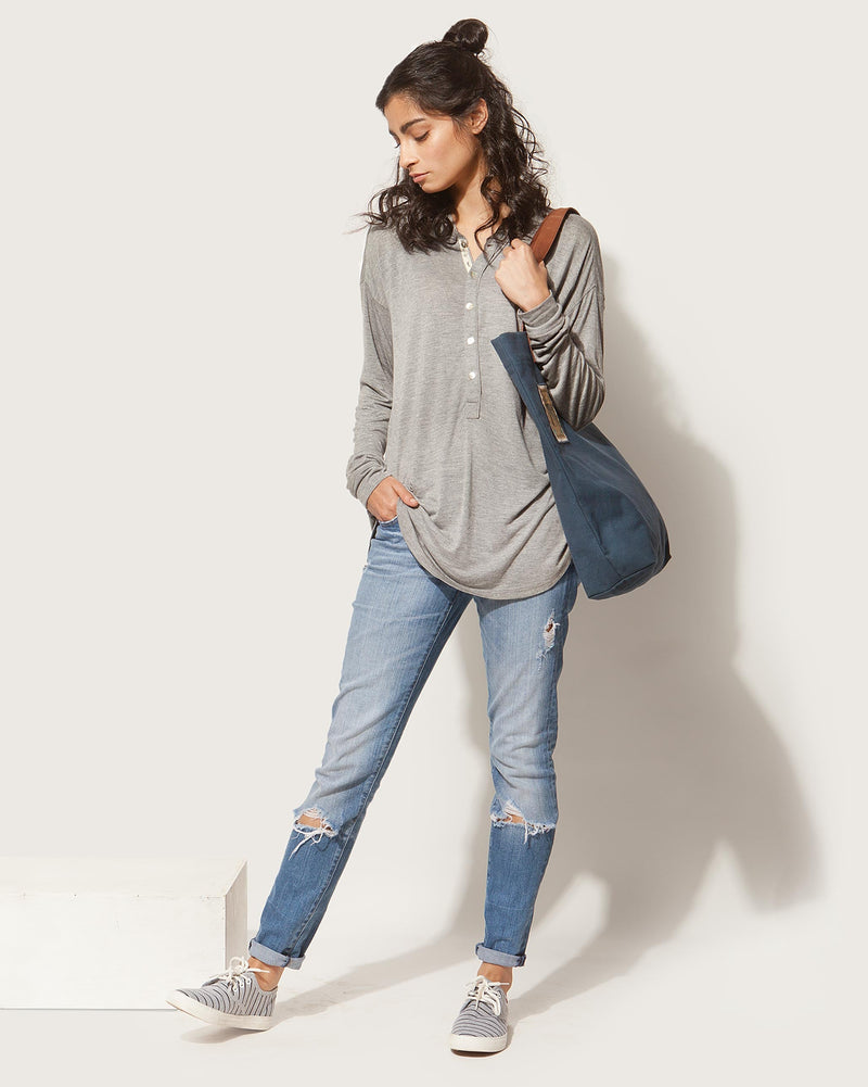 Ukiyo Henley - Soft Grey