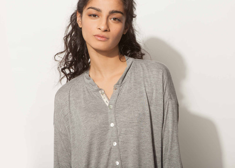 Ukiyo Henley - Soft Grey
