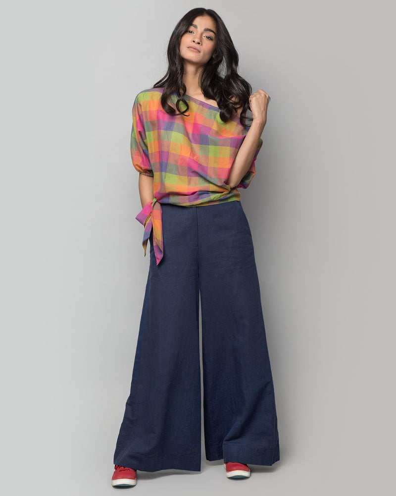 Linen Trousers - Indigo