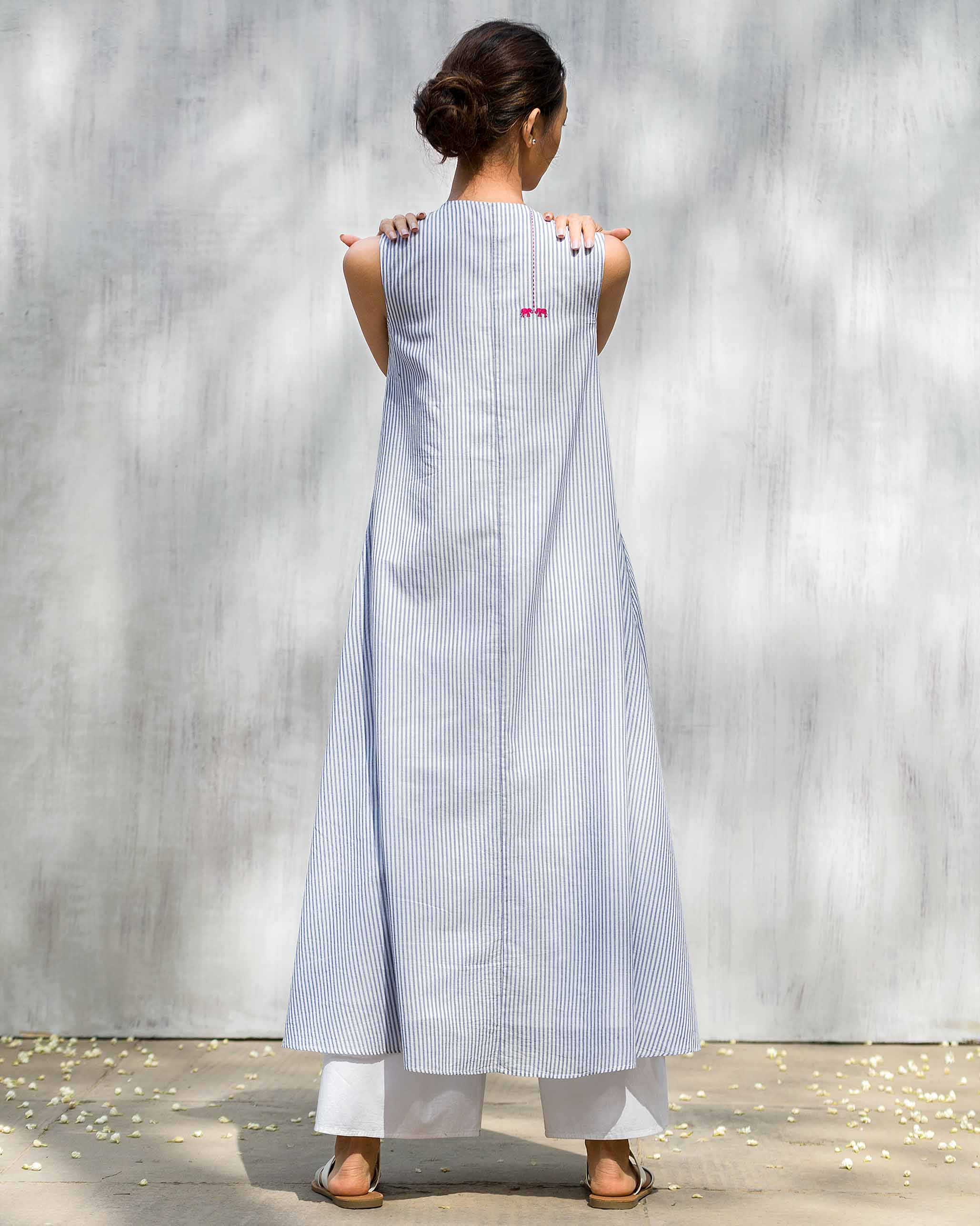 Gusset Kurta - Blue