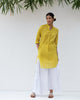 Basic Mid-Length Kurta - Yellow