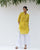 Basic Mid-Length Kurta - Yellow