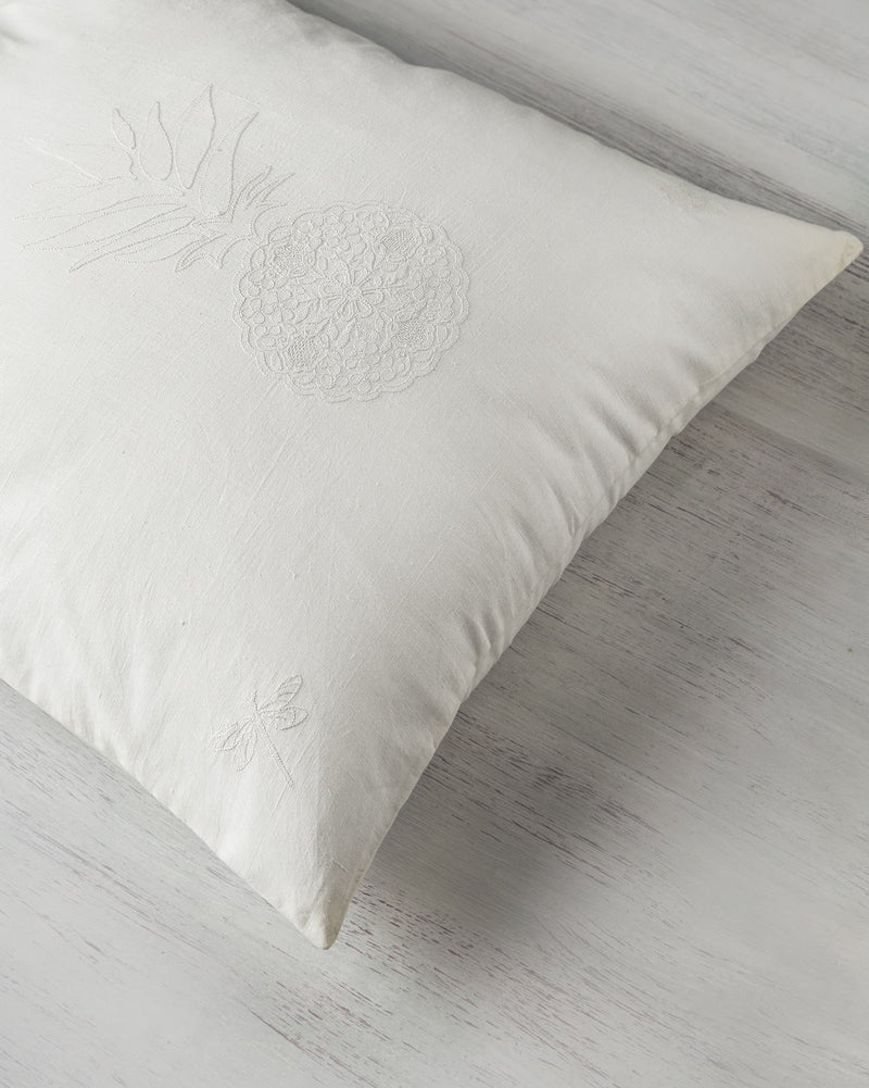 Pineapple Euro Sham Cover - Ivory