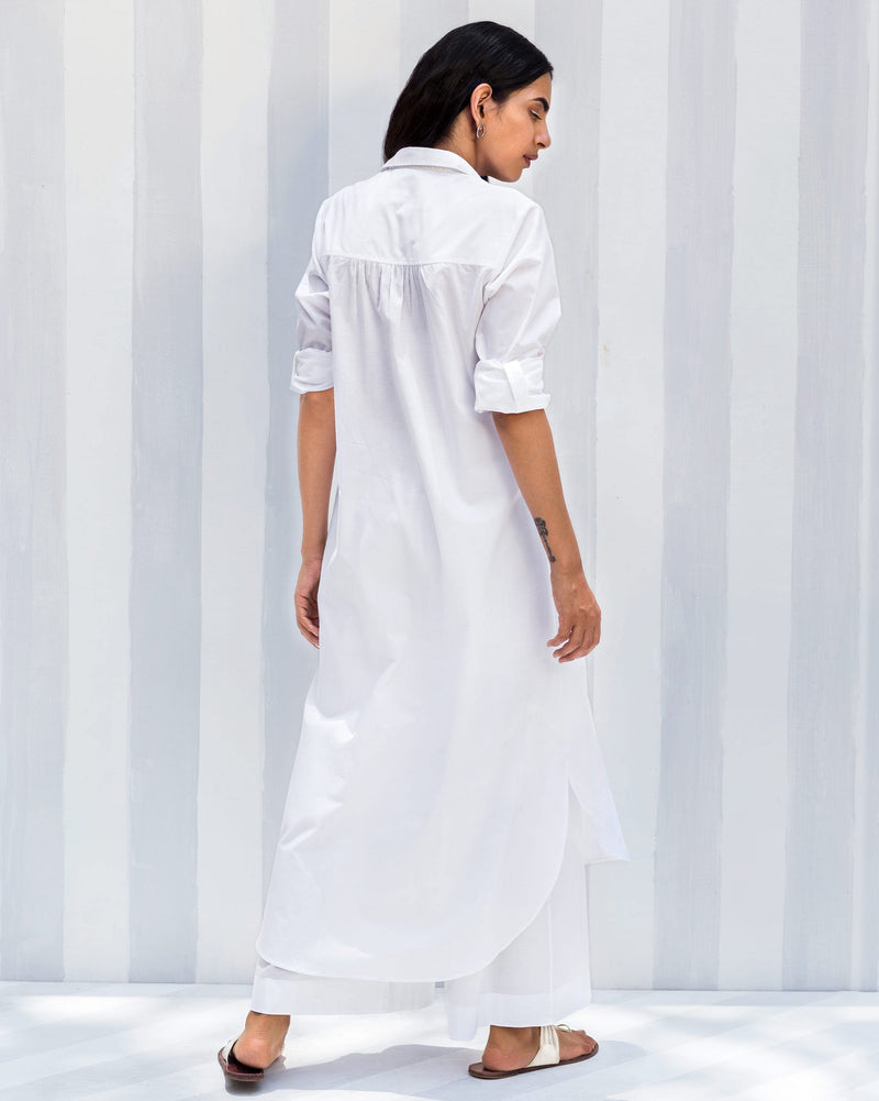 Pristine Kurta - White