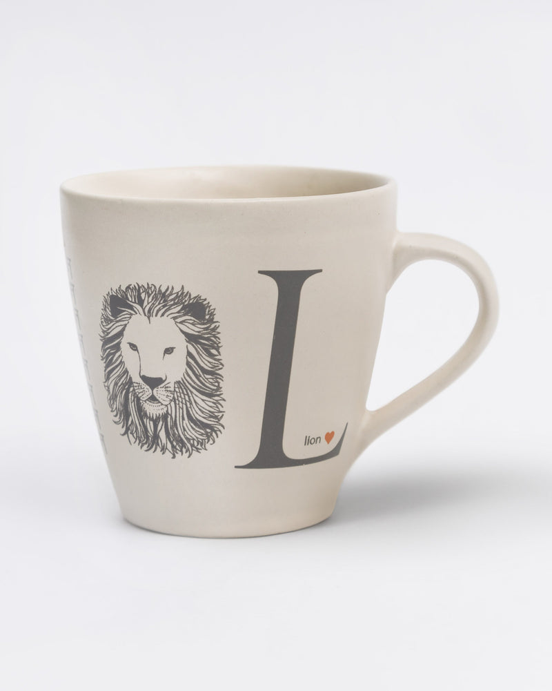 Alphabet L Mug - Stoneware